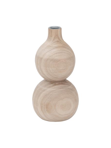 Ručně vyrobený dřevěný svícen Bulb, Dřevo, Béžová, Ø 13 cm, V 23 cm