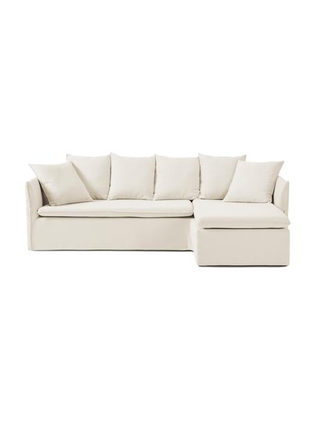 Rohová pohovka Mila (3-miestna), Béžová, Š 230 x V 85 cm, rohové prevedenie napravo
