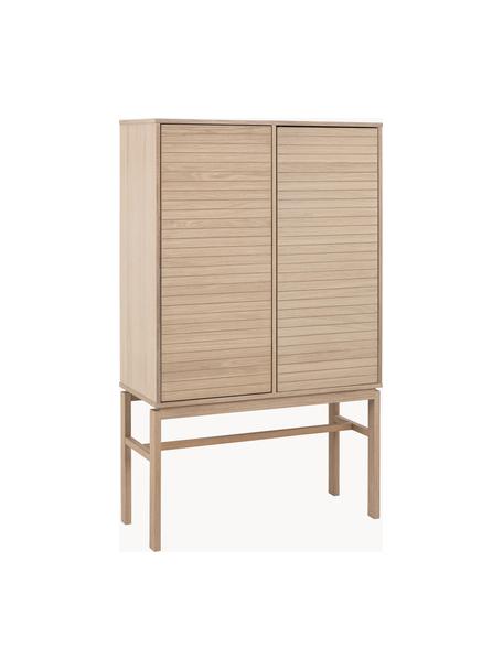 Chiffonnier de madera Linley, Chapa de roble, Madera de roble, An 91 x Al 150 cm