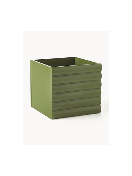 Skladovací box Igor, Dřevovláknitá deska střední hustoty (MDF), certifikace FSC, Tmavě zelená, Š 32 cm, H 32 cm