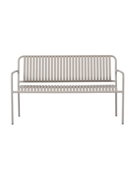 Panca da giardino Fabia, Plastica, Grigio chiaro, Larg. 140 x Prof. 56 cm