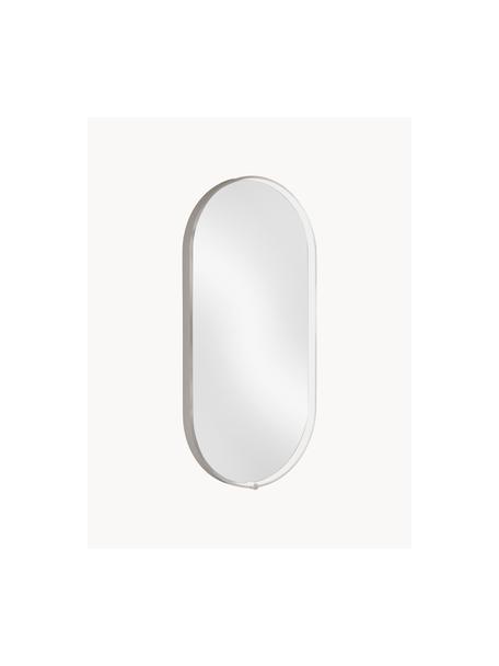 Miroir mural LED ovale Avior, Blanc, larg. 45 x haut. 90 cm