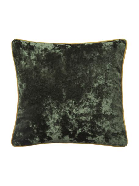 Sametový povlak na polštář s lemováním Enid, Samet (100% polyester)
Certifikát Oeko-Tex Standard 100, třída 1, Zelená, Š 45 cm, D 45 cm