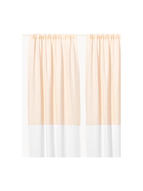 Rideau semi-transparent avec ourlet en tunnel Maisie, 2 pièces, 100 % fibres de chanvre

Le matériau est certifié STANDARD 100 by OEKO-TEX®, 6760CIT, Vieux rose, blanc, larg. 135 x long. 260 cm