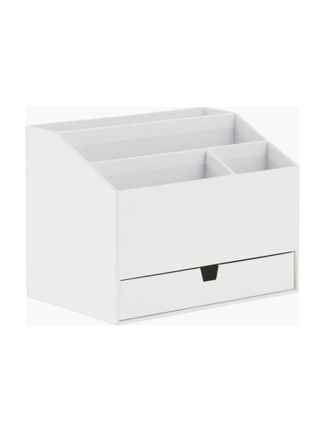Organizador de escritorio Greta, Cartón laminado macizo
(100% papel reciclado), Blanco, L 24 x An 16 cm