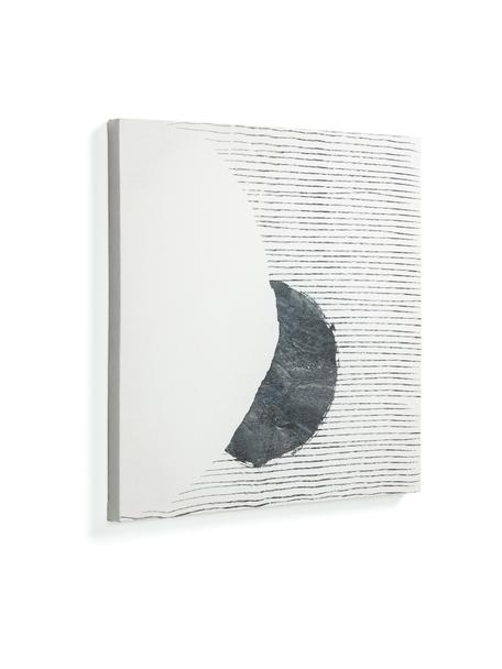 Leinwanddruck Prisma, Bild: Leinwand, Weiß, Schwarz, 50 x 50 cm
