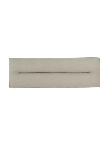 Cabecero acolchado Sleep, Funda: 100% lino, Estructura: madera contrachapada, tab, Beige, An 180 x Al 60 cm