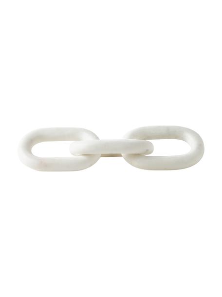 Dekoracja z marmuru Milena, Marmur, Biały, marmurowy, S 35 x W 10 cm