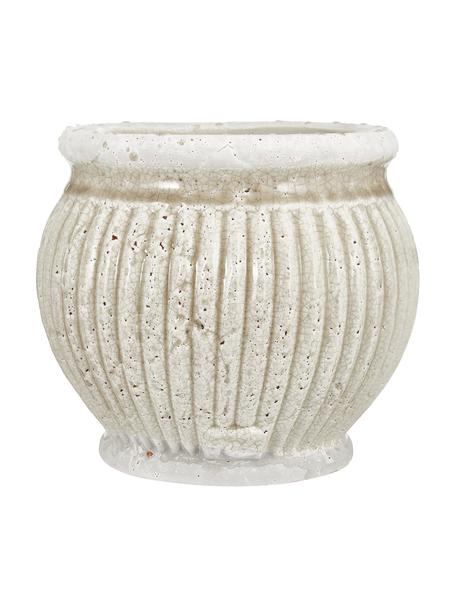 Ručne vyrobený obal na kvetináč z keramiky Catinia, Keramika, Béžová, Ø 19 x V 16 cm