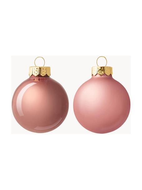 Boules de Noël Evergreen, 6 élém., Rose pâle, Ø 4 cm, 16 pièces