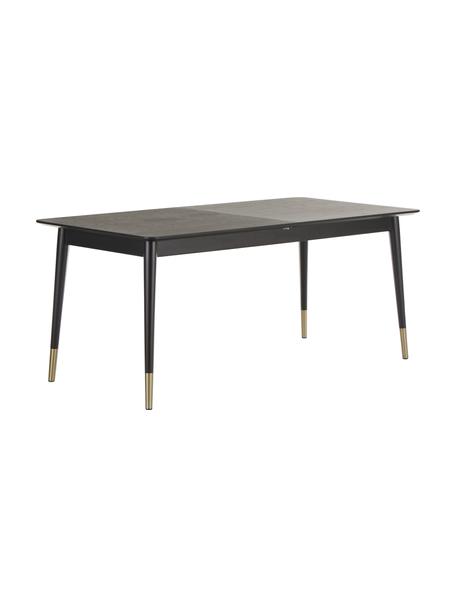 Rozkladací jedálenský stôl Fenwood, 180 - 260 x 90 cm, Čierna, Š 180 do 260 x H 90 cm