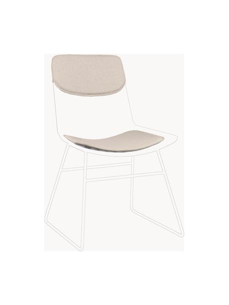 Cuscini per poltrona in metallo Wire, Rivestimento: 60% lino, 30% cotone, 10%, Beige, Set in varie misure