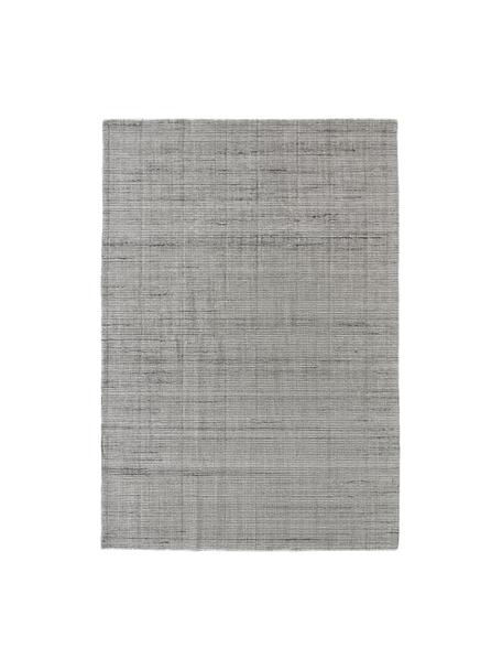 Tappeto a pelo corto tessuto a mano Willow, 100% poliestere, certificato GRS, Grigio, bianco, Larg. 120 x Lung. 180 cm (taglia S)