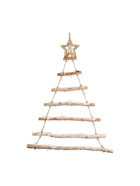 Dekoracja ścienna LED zasilana na baterie Fores, Drewno naturalne, Brązowy, beżowy, S 70 x W 90 cm