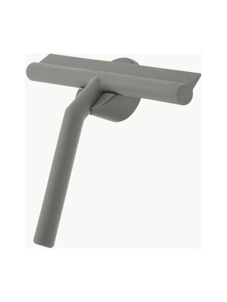 Tergivetro Nova con supporto a parete, Tergivetro: plastica (ABS), Labbro: silicone, Grigio, Larg. 21 x Alt. 5 cm