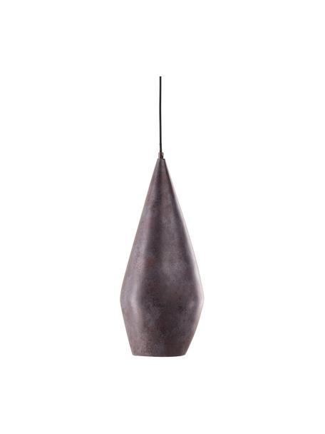 Lámpara de techo pequeña Sandared, Pantalla: resina, Anclaje: acero recubierto, Cable: plástico, Marrón oscuro, negro, Ø 20 x Al 48 cm