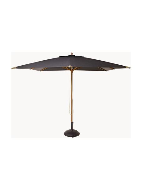 Parasol Alezio, Anthracite, bois clair, larg. 300 x haut. 275 cm