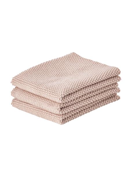 Umývateľná bavlnená utierka Lotha, 3 ks, 100 %  bavlna, Ružová, Š 27 x D 27 cm