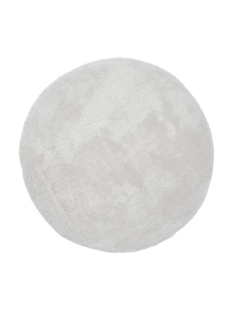 Tapis rond épais et moelleux Leighton, Tons gris clair, Ø 120 cm (taille S)