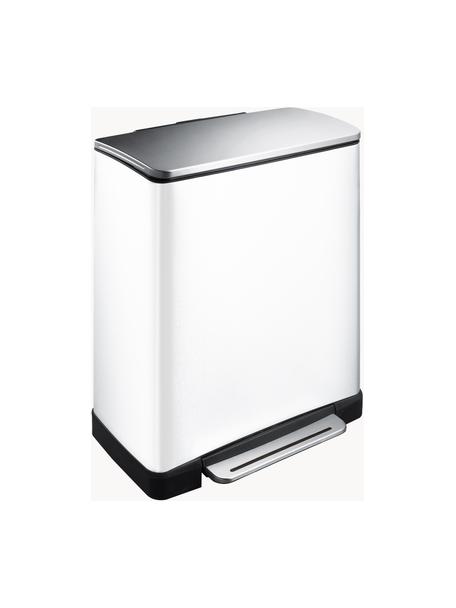 Abfalleimer Recycle E-Cube, 28 L + 18 L, Behälter: Stahl, Weiß, B 50 x T 35 cm, 28 L + 18 L