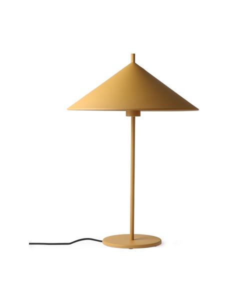Tafellamp Coby, Lamp: bekleed ijzer, Mosterdgeel, Ø 40 x H 48 cm