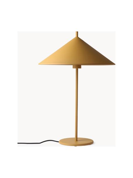 Tafellamp Coby, Lamp: bekleed ijzer, Mosterdgeel, Ø 40 x H 48 cm