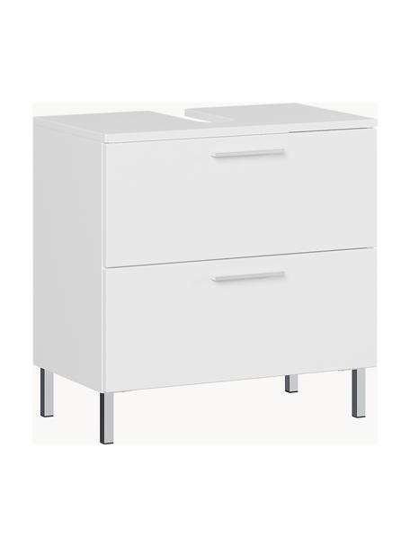 Badkamermeubel Arvada, B 60 cm, Wit, zilverkleurig, B 60 x H 60 cm