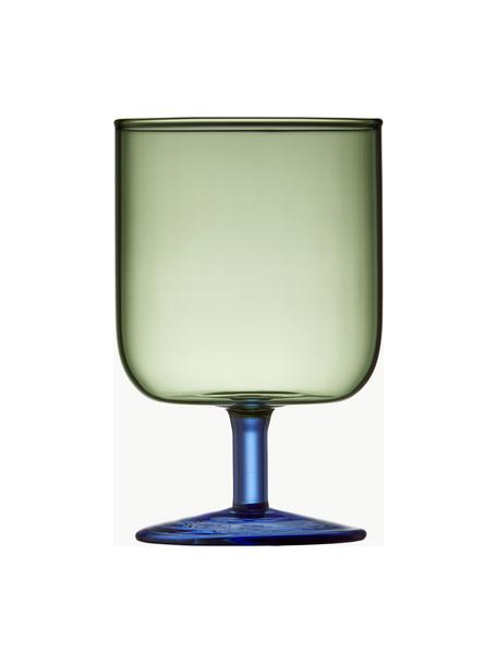 Schalen Torino uit borosilicaatglas, 2 stuks, Borosilicaatglas, Groen, transparant, koningsblauw, Ø 8 x H 12 cm, 300 ml