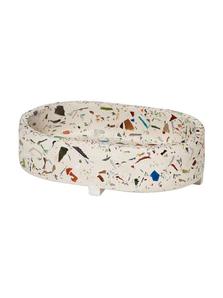 Deko-Tablett Razzo, Terrazzo, Beige, Bunt, B 15 x H 4 cm