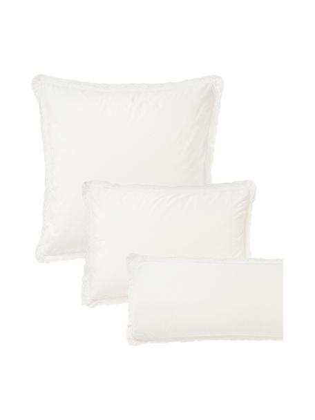 Federa in cotone con volant Adoria, 100% cotone 

La biancheria da letto in cotone è piacevolmente morbida sulla pelle, assorbe bene l'umidità ed è adatta per chi soffre di allergie

Il tessuto morbido ed elastico al tatto, rendendo questa biancheria da letto particolarmente affascinante.

Il materiale utilizzato in questo prodotto è testato per le sostanze nocive e certificato secondo lo STANDARD 100 by OEKO-TEX®, 137, CITEVE, Bianco, Larg. 50 x Lung. 80 cm