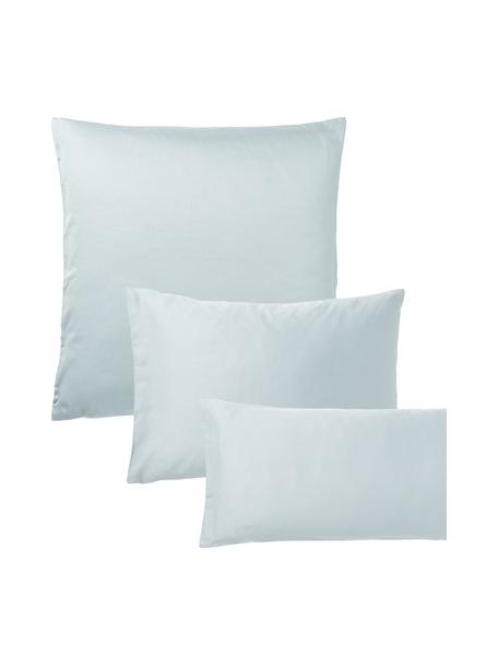 Federa in raso di cotone Comfort, Azzurro, Larg. 50 x Lung. 80 cm
