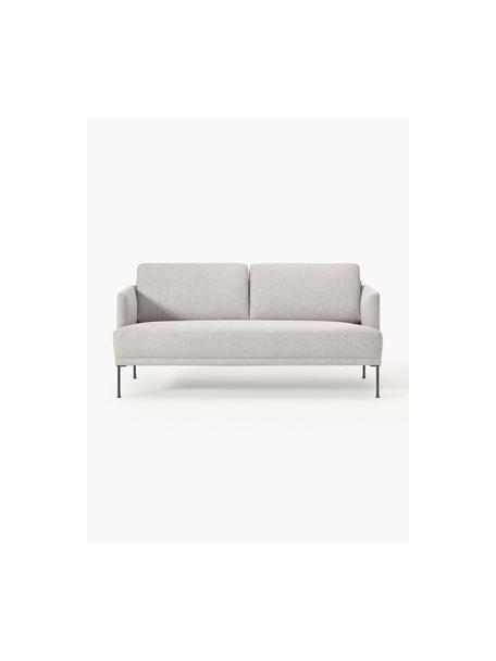 Sofá Fluente (2 plazas), Tapizado: 80% poliéster, 20% ramio , Estructura: madera de pino maciza., Patas: metal con pintura en polv, Tejido gris claro, An 166 x F 85 cm