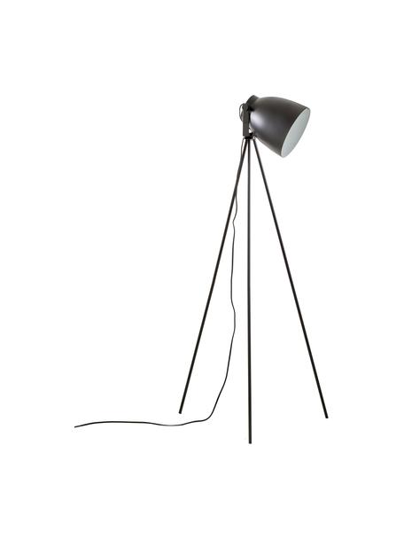 Petit lampadaire trépied industriel Studio, Noir mat, larg. 58 x haut. 130 cm