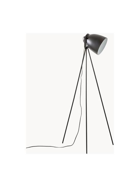 Lámpara de lectura trípode pequeña Studio, Cable: plástico, Negro mate, Ø 58 x Al 130 cm