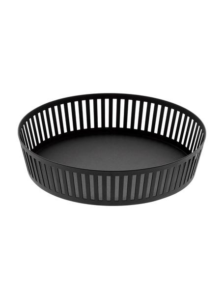 Panier de rangement Tower, Acier, enduit, Noir, Ø 25 x haut. 5 cm