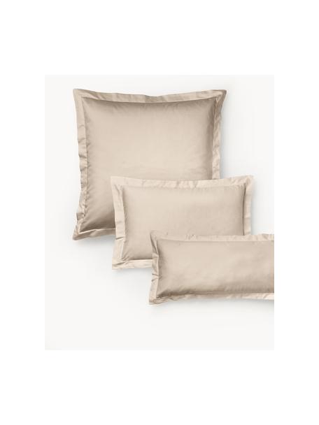 Baumwollsatin-Kopfkissenbezug Premium, Webart: Satin Fadendichte 400 TC,, Beige, B 65 x L 65 cm