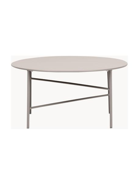 Table basse de jardin en métal Vitus, Métal, enduit, Beige clair, Ø 70 x haut. 35 cm