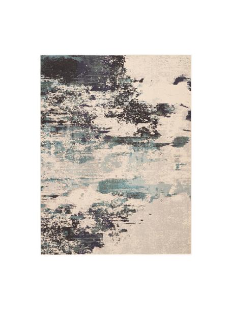 Dizajnový koberec s nízkym vlasom Celestial, Svetlobéžová, tóny modrej, Š 240 x D 320 cm (veľkosť L)
