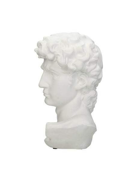 Figura decorativa David, Poliresina, Blanco, An 17 x Al 30 cm