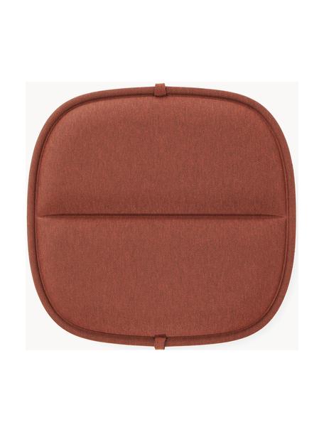 Cuscino sedia da esterno Hiray, Rivestimento: fibra sintetica con lato , Rosso ruggine, Larg. 36 x Lung. 35 cm
