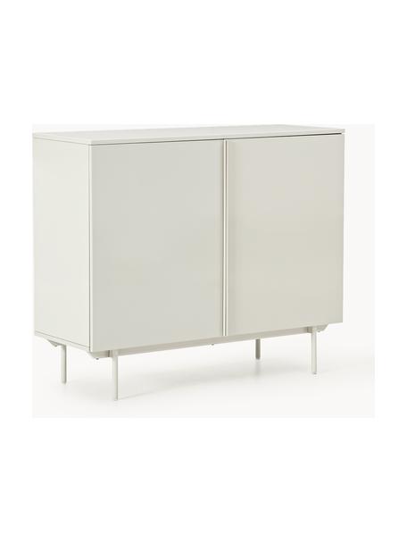 Chiffonnier de madera Elona, Estructura: tablero de fibras de dens, Beige claro, An 100 x Al 120 cm