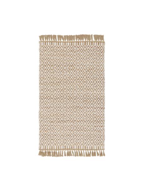 Ręcznie wykonany dywan z juty Ramos, 100% juta, Beżowy, S 80 x D 150 cm (Rozmiar XS)