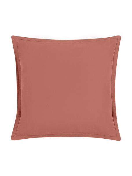 Taies d'oreiller en lin délavé terracotta Nature, 2 pièces, Composé pour moitié de lin
(52 % lin, 48 % coton) 

Densité 108 fils au pouce carré, qualité standard

Le lin mélangé offre un toucher naturel et un aspect délavé original. Le lin absorbe jusqu'à 35 % d'humidité et échange cette humidité avec l'air ambiant. Il sèche très rapidement et offre un agréable effet rafraîchissant les nuits d'été. Sa résistance élevée au accrocs lui confère robustesse et longévité, Terracotta, larg. 65 x long. 65 cm