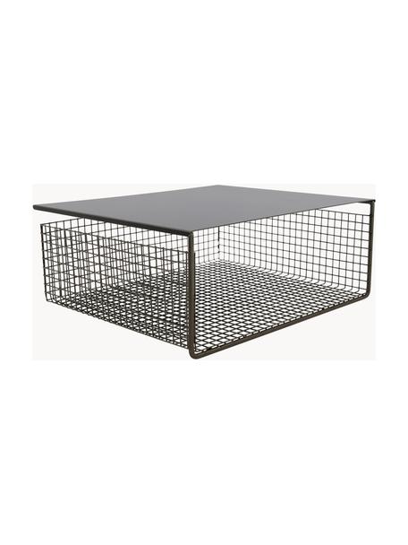 Rangement sous plancher en acier Fari, Acier, enduit, Noir, larg. 35 x haut. 14 cm