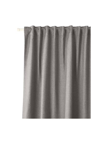 Cortinas oscurecedoras Vorhang, 2 uds., 95% poliéster, 5% nylon, Gris, An 130 x L 260 cm