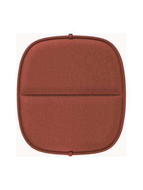 Cojín de asiento para exterior Hiray, Tapizado: 50% poliacrílico, 45% pol, Rojo cobrizo, An 43 x L 47 cm