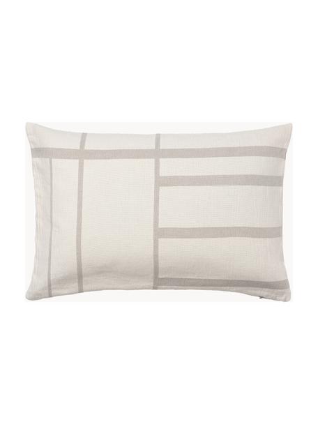 Housse de coussin 60x60 en coton Architecture, Coton, Beige, blanc cassé, larg. 40 x long. 60 cm