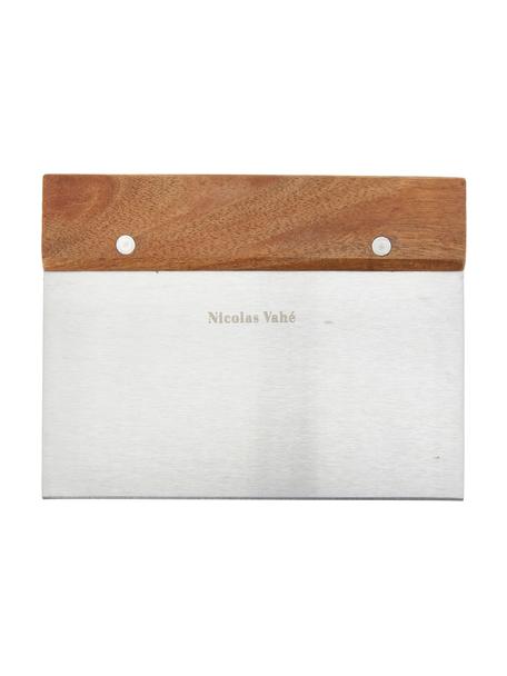 Nóż do ciasta z drewna akacjowego i stali szlachetnej Puka, Drewno akacjowe, odcienie srebrnego, S 15 x W 12 cm