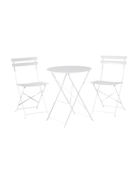 Set mobili da balcone Retro 3 pz, Bianco, Set in varie misure