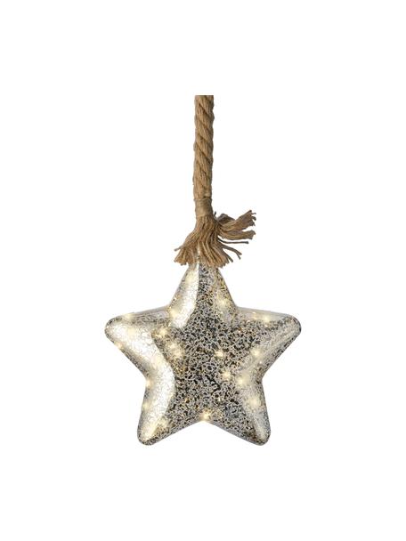 Hangend LED lichtobject Mareno, Zilverkleurig, B 20 x H 20 cm